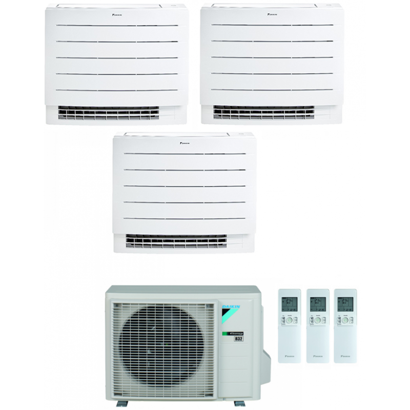 condizionatore daikin trial split a pavimento perfera floor 90001200018000 btu wifi inverter 3mxm68n