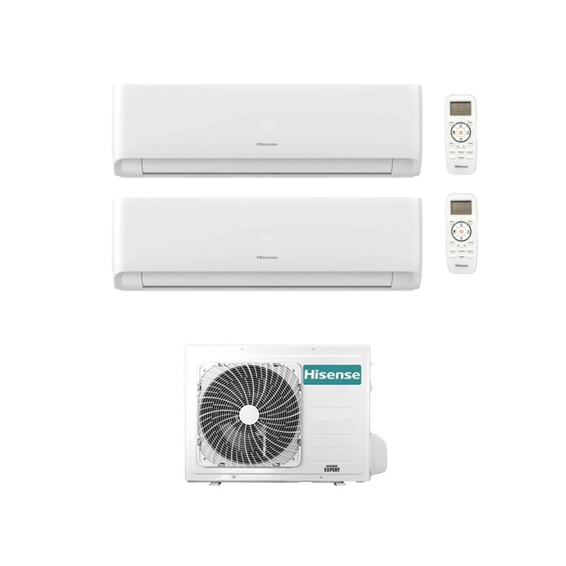 Condizionatore Hisense Dual Split Ecosense 7000+7000 Btu Wifi Inverter 2Amw42U4Rgc A++