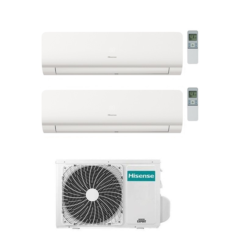 condizionatore hisense dual split r 32 new energy 1200018000 btu wifi inverter 2amw52u4rxc a