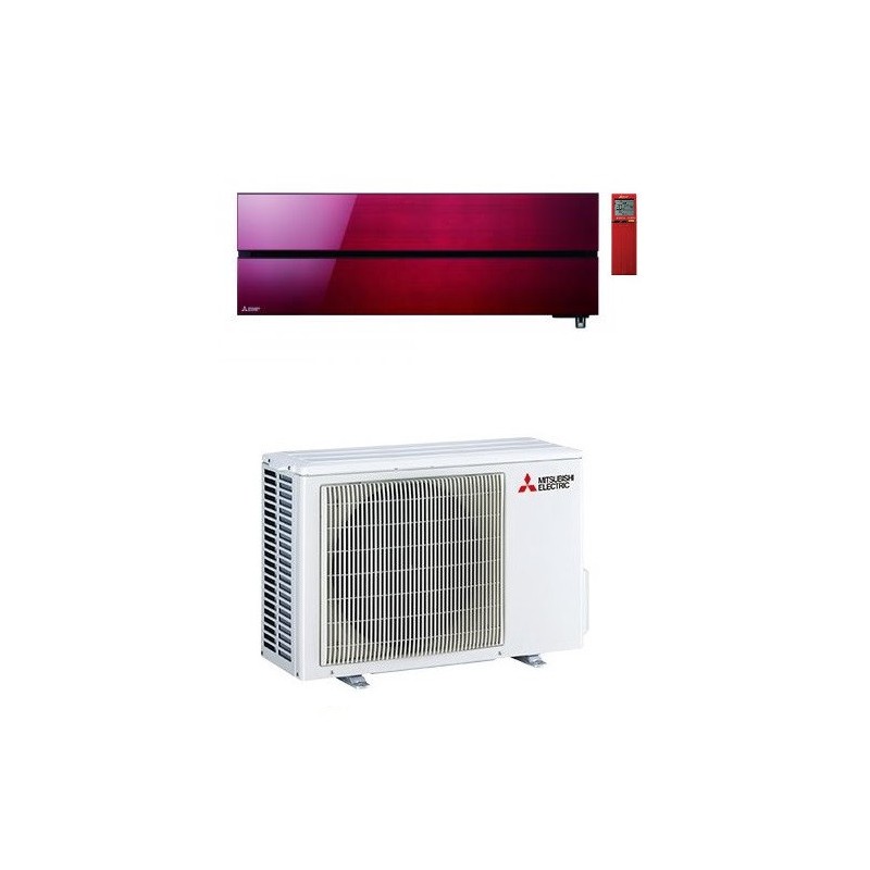 condizionatore mitsubishi kirigamine style wi fi msz ln r 32 rosso monosplit 12000 btu a