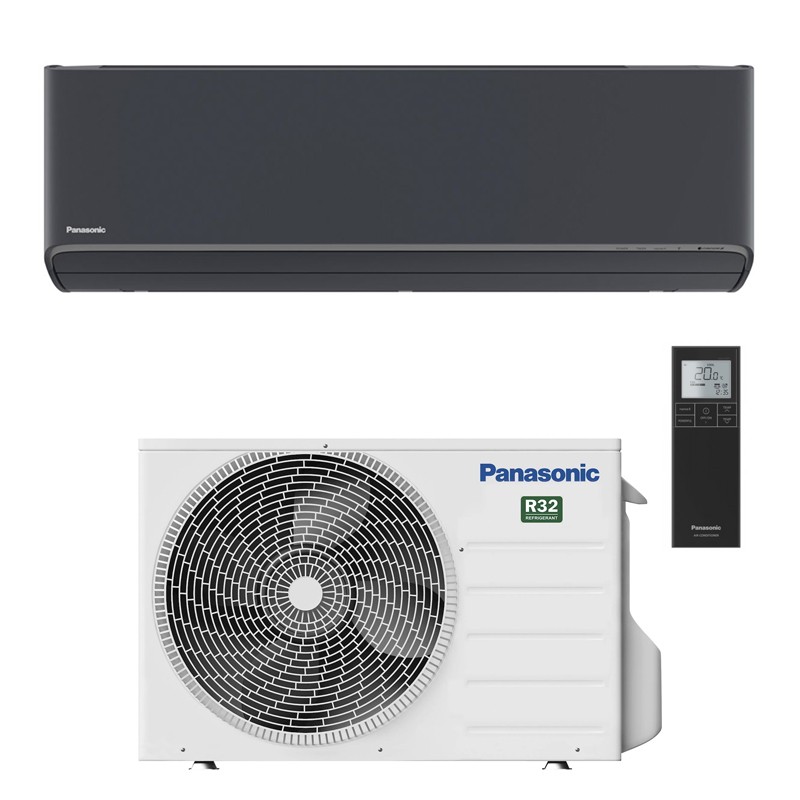 Condizionatore Panasonic Etherea Grafite 12000 Btu Wi-Fi Monosplit Inverter R32 Cs-Xz35Zkew-H A+++