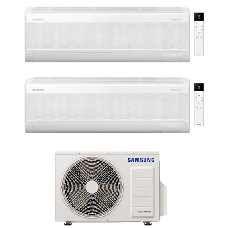 condizionatore samsung dual split windfree avant s2 70009000 btu wifi inverter aj040txj2kg eu