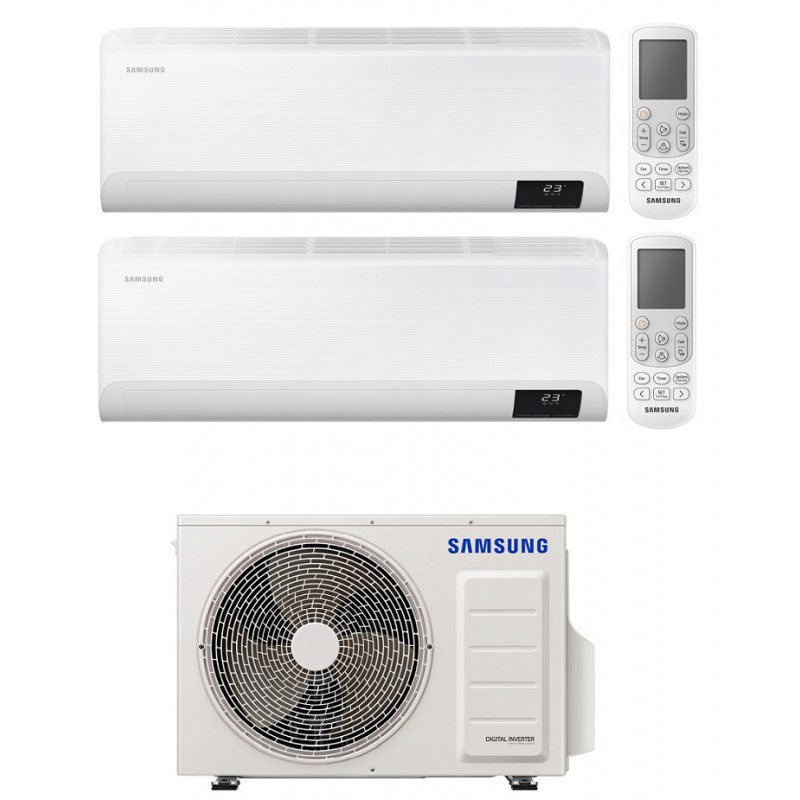 Condizionatore Samsung Cebu Dual Split 7000+7000 Btu Inverter Wifi R32 Aj040Txj2Kg A+++