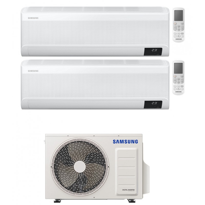 Windfree Avant Samsung Condizionatore Dual Split R32 7000+12000 Btu Inverter Wifi Aj040Txj2Kg A+++